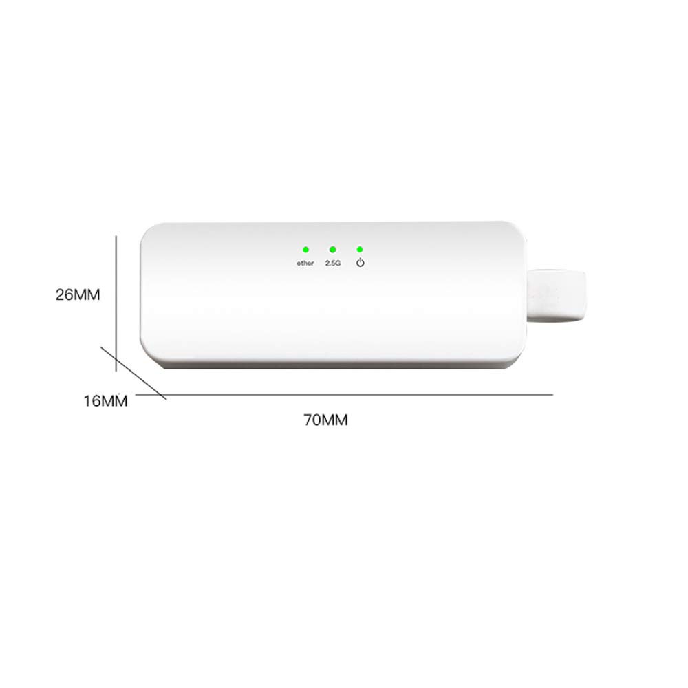 Carte réseau 2500 Mbps 2,5 G USB 3.0 vers RJ45 Ethernet carte réseau LAN filaire pour Mac OS Realtek rtl8156b