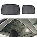 Produktbild lesgos Autofenster Sonnenschirme, Car Sunroof UV Rays Protection Window Shade für Tesla Model 3 (Front Sunshade & Rear Sunshade)