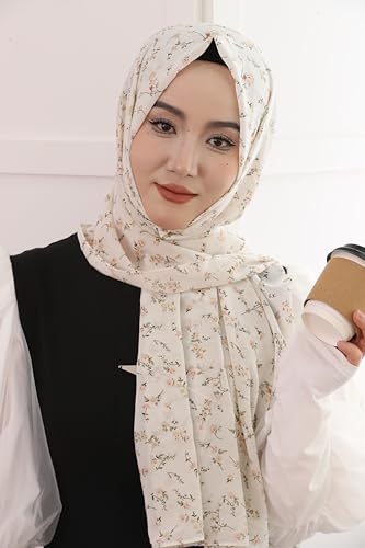 Febfim Muslim Women Little Gradient Chiffon Hijab Scarf Lady Daily Fashion Wrap Shawl3