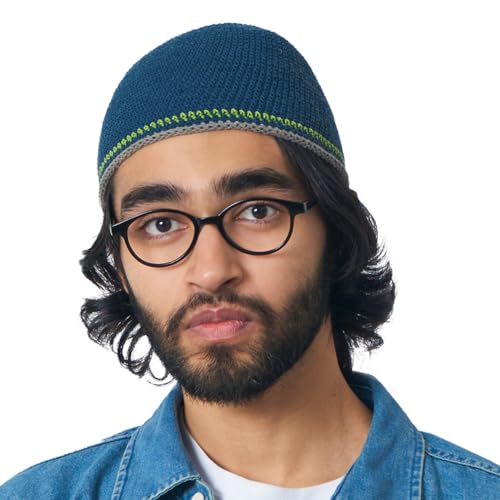 CHARM Beanie Herren Strick Mütze - Namaz Takke Dünne Häkel Cap Elastisch...