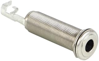 Switchcraft 151 1/4-Inch Mono Deep Panel Jack with Washer and Nut, Nickel Finish
