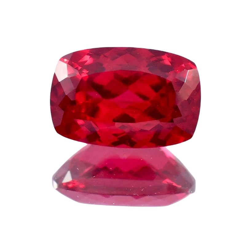 Rubis naturel facetté de 16x10mm, une gemme de prestige pour bague haute joaillerie