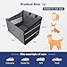 MIXJOY Dog Car Seat for Large Medium Dogs, Back Seat Extender for Pets, Waterproof Pet Carseat for Medium Sized Dog, Hammock for Pet, with Storage Pocket for Cars/SUV/Truck(L-28 * 22 * 20.5in)