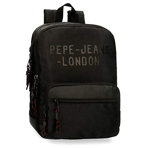 Mochila Pepe Jeans Bromley para portátil 13  Negra
