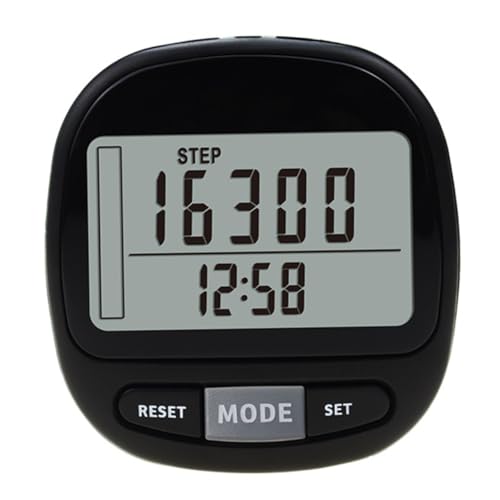 BESPORTBLE Step Counter for Hiking Clip Sports Pedometer Target Monitor Exercise Odometer for Walking Accurate Step Tracking Large Screen Pedometer