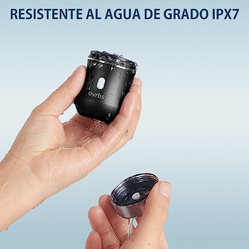 Ovrbs Mini Electric Razor,Aluminum Alloy Body,3D Floating Shaver Head,Type-C Charging,Use For 45 Days,Ipx7 Waterproof,Mini Portable Shaver,Travel Razor,Mini Shaver,Suitable For Home,Car,Trave (Black) #TOP5
