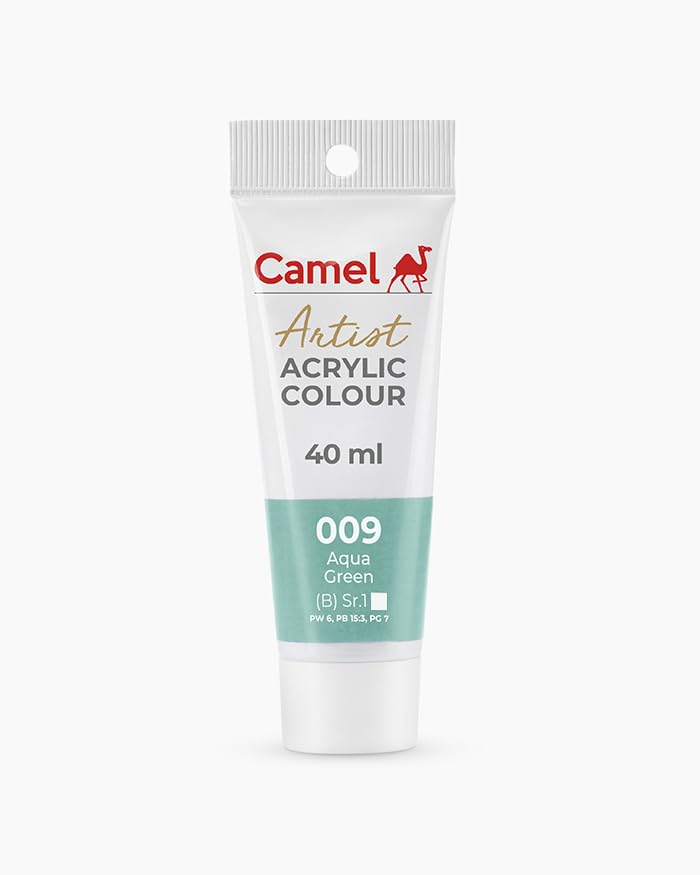 Camel Artist Acrylic Colours, 40 ml (009 AQUA GREEN) (B0DD7GYJXN) Amazon Price History, Amazon Price Tracker
