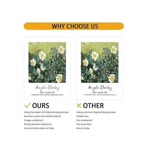 Peinture d'impression sur toile florale haut de gamme pour bureau chic - 8