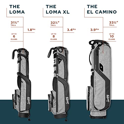 Image of The Original Sunday Golf Loma Bag, 31 Inches | Lightweight Golf Bag, With Strap & Stand, Easy to Carry, For Driving Range, Par 3 & Executive Courses