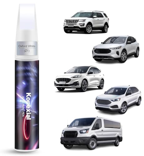 Oxford White(YZ/Z1/M6887) Touch up Paint Compatible with Ford Premium Car Scratch Remover for Deep Scratches Car Paint Pen Scratch Repair Two-In-One Touch Up Paint