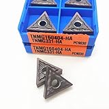 LIWEINA Tnmg160404 ha pc9030. Externe Drehwerkzeug Drehmaschine Werkzeug-Wege-Wende-Pin-Fräseinsatz for Mtlnr/l. Werkzeughalter (Angle : TNMG160404 HA PC9030, Shank Diameter : 10PCS)