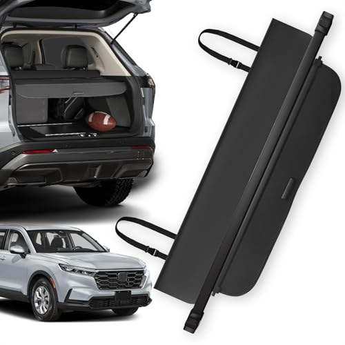 Blycorul Trunk Cargo Cover for Honda CRV 2026-2023 Anti - Peeping Retractable Security Shade for Privacy with Canvas Ends CRV Accessories