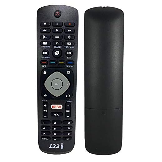 Ersättningsfjärrkontroll för Philips 32PFS6401/12 vid 32PFS6401/60 vid 32PFS6402/12