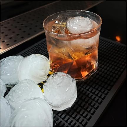 Forma De Gelo em Silicone Grande Molde Cubos Formato De Rosa Reutilizável 4 espaços Bandeja de cubos