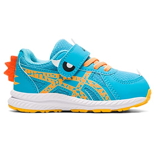 Asics Kid's Contend 7 Toddler School Yard Running Shoes, K9, Aquarium/Orange Pop #TOP3