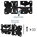 Self Locking Gate Latch and Gate Hinges Set Heavy Duty Hardware Hinges for Vinyl and Wood Fence with Installation Screws and Swing Adjuster Tool Heavy Duty 1 Gate Latch 2 Gate Hinge
