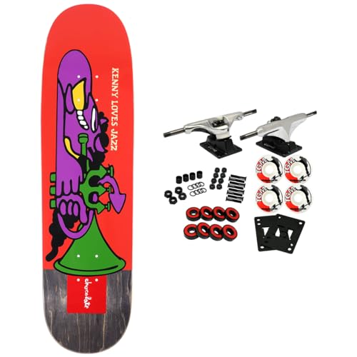 Chocolate Skateboards Complete Anderson Jazz Lovers Skidul 8.5" x 31.625" Kit Package Includes All Components to Build Skateboard