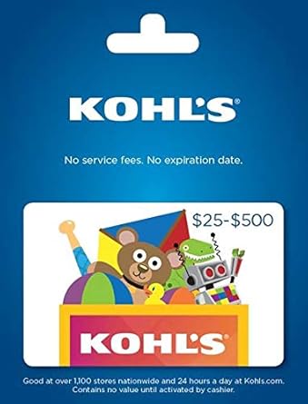 Amazon Com Kohl S Gift Card 50 Gift Cards