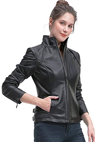 BGSD Women Kate Lambskin Leather Jacket (Also available in Plus Size & Petite)4