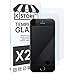 KSTORE365 2 Pezzi, Vetro Temperato per iPhone 5 5S 5SE 5C, Durezza 9H, Pellicola Proteggi Schermo, Cristallo Protettivo, Adesivo Tutto Salvaschermo, Bordo Arrotondato 2.5D per iPhone 5 5S 5SE 5C