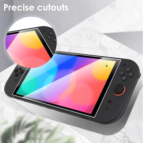 Bigqin 3 Piezas Protector Pantalla Compatible Con Switch 2 8.0", 2.5D No Bubble HD Anti-Huella Cristal Vidrio Templado Compatible con Switch 2 8 Pulgadas - imagen 4