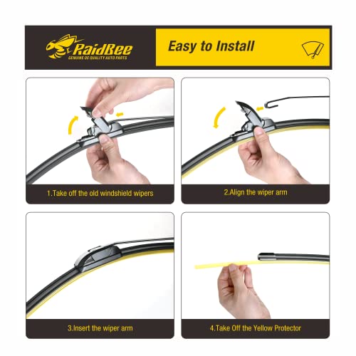Image of Oem Windshield Wipers,Wiper Blades Replacement for Ford Escape 2001-2004,Front & Rear Wiper for My Car,Automotive Replacement Windshield Wiper Blades 20 inch&18 inch&10 inch