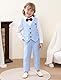 mintgreen Baby Anzug Junge, Kleinkind Taufe Outfit Gentleman Kleidungsset Lange Ärmel Shirt, Hellblau, 92-98, Tag 100