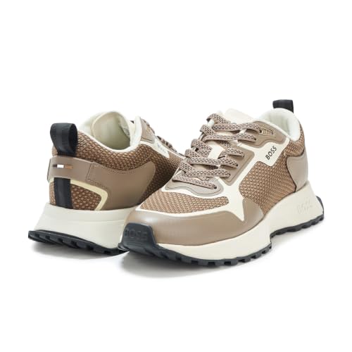 Image of BOSS Men's Big Logo Mesh Mix Lace Up Sneaker