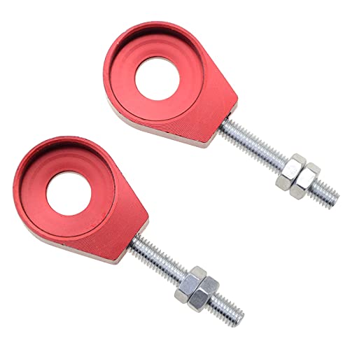 WOOSTAR 12mm Motorcycle Chain Adjuster Tensioner Replacement for 70cc 110cc 125cc Taotao Chinese Dirt Pit Bike Red