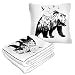 Produktbild Bear Mountain Forest Skin Travel Blanket Pillow in Soft Bag Throw Pillow Cover Grizzly Wildlife Hill Tree Dschungel Adler Birds Warm Blanket Pillow Pillow for Home Car Office
