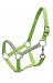 Showman Large Pony/COB Heavy Duty Nylon Adjustable Crystal Bling Halter (Lime Green)