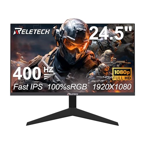 Image of 24.5 Inch 400Hz Gaming Monitor, FHD 1080P Computer Monitor,1MS Fast lPS,FreeSync Compatible, HDR Supports 100% sRGB 2*DisplayPort & 2*HDMI, VESA75*75mm (GT25 Sniper)