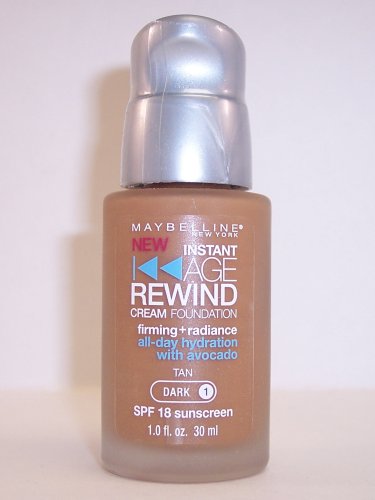 Maybelline Instant Age Rewind Cream Foundation SPF 18 Tan (Dark 1)