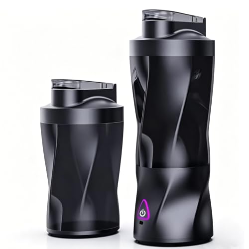 Portable Juicer Blender, Food Grade Tritan with BPA Free 6 Stainless Steel Blades, USB Power Source Rechargeable Household Mini Electric Portable Juicer with Auto Self-cleaning function.