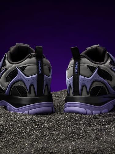 Image of The Souled Store Official Black Panther: Wakanda Forever Mens and Boys Regular fit Graphic Printed Multicolored Men Low Top Sneakers