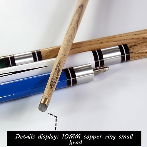 Taco de billar Snooker 146 cm con punta de cuero miniatura 2