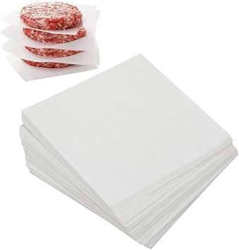 50 Sheets Kitchen Oil Absorbin Paper, Square Non-stick, Oil Residue Filter Paper for Cake Baking, Soups, Fried Foods -11 * 11cm