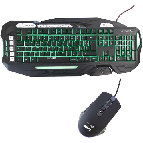 Ergonomia Avanzata: Tastiera con design robusto (823g) e kit incluso di 8 tasti rossi per visione notturna; mouse con struttura ergonomica e accelerazione 20g.