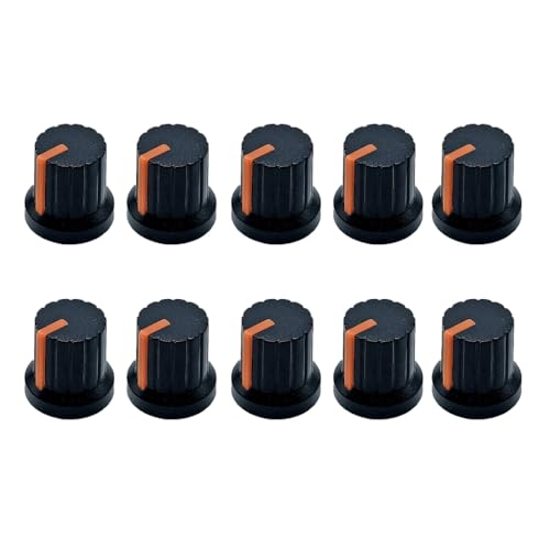 10pcs�v���X�`�b�N�|�e���V�����[�^�R���g���[���m�u�M�^�[�{�����[���R���g���[���m�u6mm�V���t�g�z�[���A���v�m�u�C���X�g�[�����ȒP