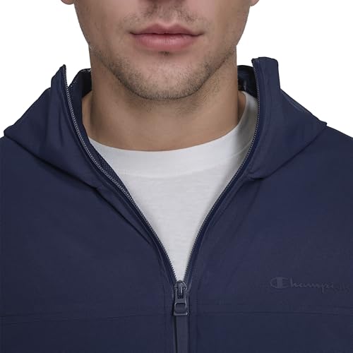 Champion Men's Hooded Rain Slicker, Peacoat, Large - image 2
