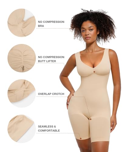 Lover-Beauty Women's Shapewear Bodysuit Tummy Control Seamless Butt Lifter Full Body Shaper Sculpting Body Suits2