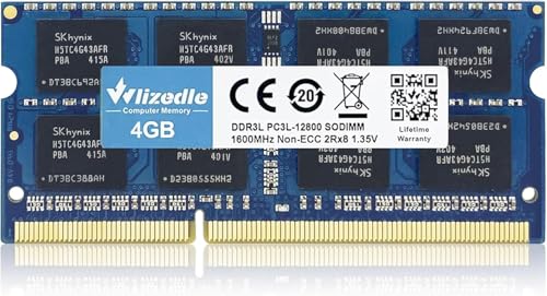 Wlizedle DDR3/DDR3L 4GB RAM Laptop Memory 1600MHz CL11 SODIMM, Notebook Arbeitsspeicher PC3-12800 / PC3L-12800 204-Pin 1,35V/1,5V Non-ECC Pc Speicher Upgrade für Ultrabook, Blau Wlizedle DDR3/DDR3L 4GB RAM Laptop Memory 1600MHz CL11 SODIMM, Notebook Arbeitsspeicher PC3-12800 / PC3L-12800 204-Pin 1,35V/1,5V Non-ECC Pc Speicher Upgrade für Ultrabook, Blau