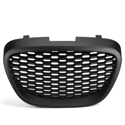 Grille de pare-chocs avant en nid d'abeille noir mat pour Seat Leon MK2 1P1 2006-2009