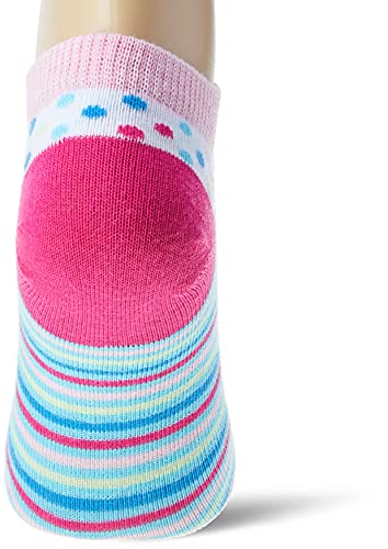 Meia Lupo Soquete meninas, Branca e Rosa, 24 a 27