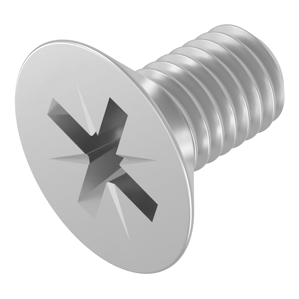 6 Viti A Testa Svasata M3x60 In Acciaio Inox A2 - Fessura Pozi DIN 965 Per Meccanica E Fai Da Te - Foto 7