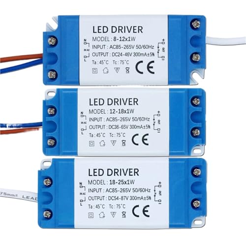 Alimentation LED 300mA anti scintillement pour éclairage de plafond