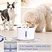 Comsmart Cat Water Fountain, 81 Ounce/2.4 Liters LED Pet Fountain Stainless Steel Automatic Drinking Water Dispenser for Cats, Dogs, Other Pets