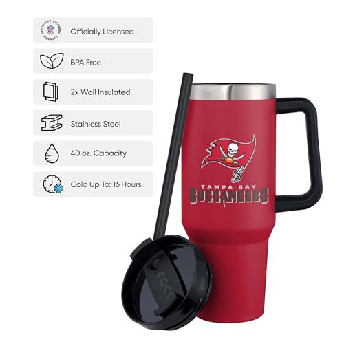 Image of FOCO NFL unisex-adult NFL Team Logo Insulated Travel Mug 40oz XL Tumbler