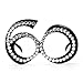 Ocean Line 60th Birthday Glasses - Number Crystal Frame, Party Favors, Wedding, Funny Costume Sunglasses, Novelty Eyewear Celebration Decoration for Kids and Adults 6 Pack (60)