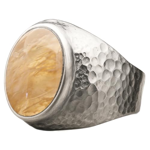 Natural Aventurine Crystal Ring with Citrine